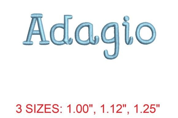 Adagio Bold Embroidery Font Review