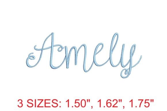 Amely Font: A Personalized Embroidery Masterpiece