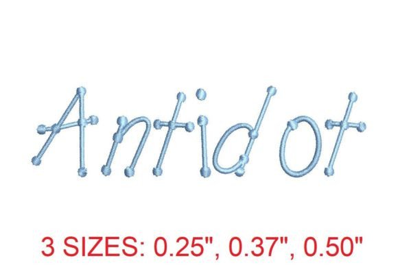 Antidot Font Review: A Stylish Embroidery Choice