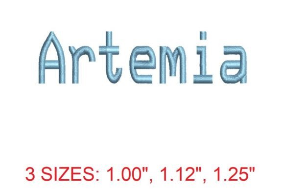 Artemia Embroidery Font Review
