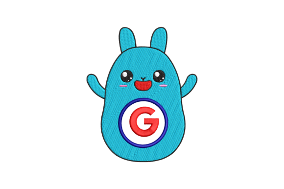 Cute Rabbit Letter G