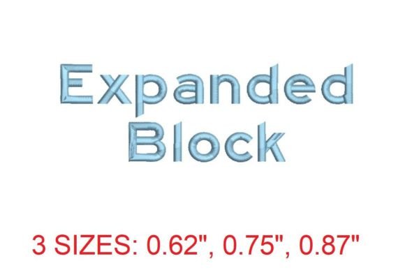 Expanded Block Embroidery Font Review