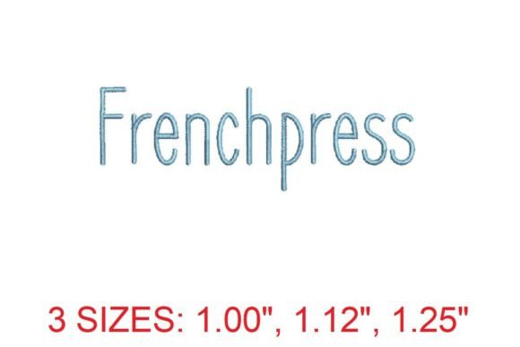 Frenchpress Embroidery Font Review