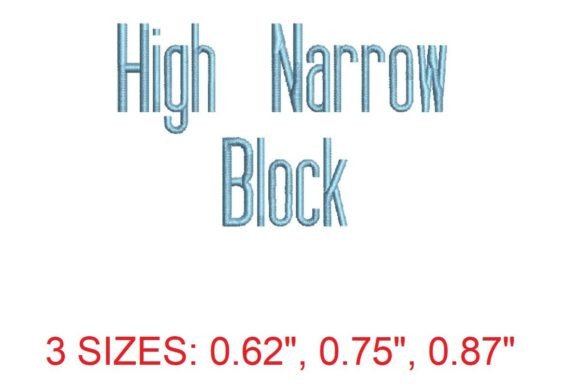 High Narrow Font: Seasonal Embroidery Review